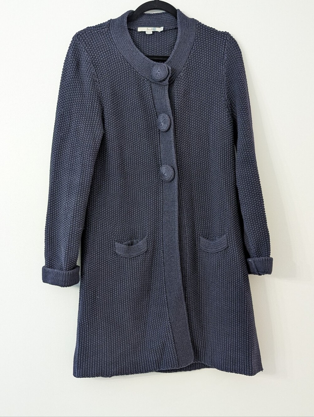 Boden Navy Knitted Long Duster Cardigan